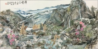 绘画 标题为“Zen Scenery(part 2)” 由Tsz Mei Wong, 原创艺术品, 油