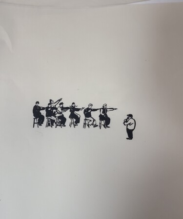 Estampas & grabados titulada "Forward Gears" por Tu Teng Zhou, Obra de arte original, Xilografía