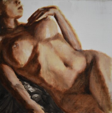Painting titled "Nudo 002" by Tuand Studio, Original Artwork, Oil