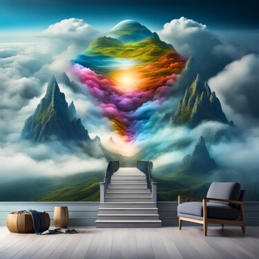 Digitale Kunst mit dem Titel "Personal Heaven" von Tucari P, Original-Kunstwerk, Digitale Malerei