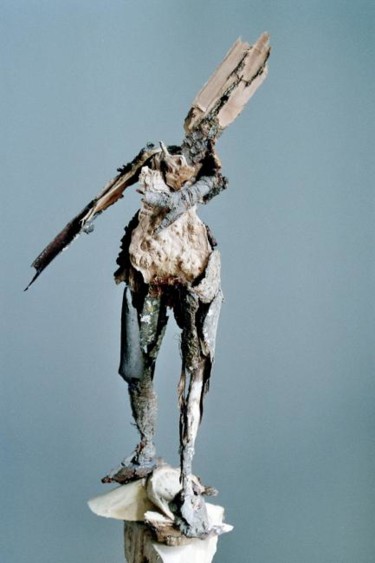 Sculpture intitulée "La Penchée" par Marie Tucat, Œuvre d'art originale, Bois