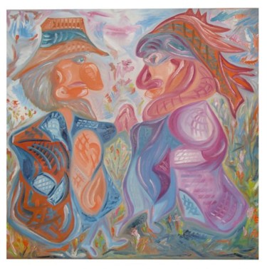Pintura intitulada "Dançarinos" por Júlio Cesar Túlio Túlio, Obras de arte originais