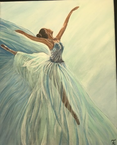 Painting titled "Ballerina" by Tomrisart, Original Artwork, Acrylic