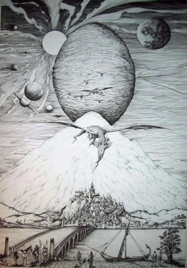 Рисунок под названием "Vespiary" - Кирилл Часовских, Подлинное произведение искусства