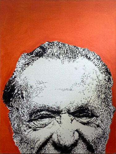 Pintura titulada "bukowski" por Turgut Aygün, Obra de arte original, Oleo