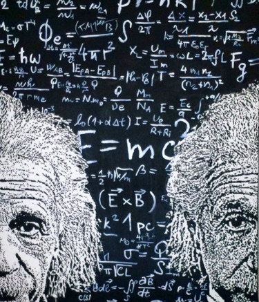 "albert.einstein.jpg" başlıklı Tablo Turgut Aygün tarafından, Orijinal sanat, Petrol