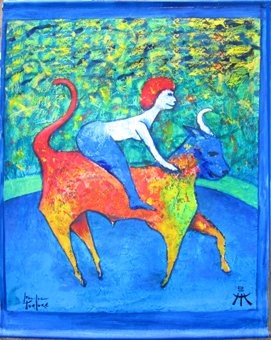 Painting titled ""Circus"" by Galerie Jean-Luc Turlure, Original Artwork