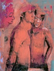 Pittura intitolato "Hommage à Frida" da Galerie Jean-Luc Turlure, Opera d'arte originale, Olio