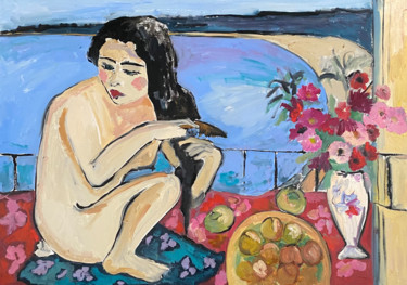 Schilderij getiteld "Eve" door Gala Turovskaya, Origineel Kunstwerk, Olie