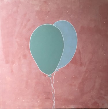 Painting titled "Balloon" by Simon Turquin, Original Artwork, Acrylic