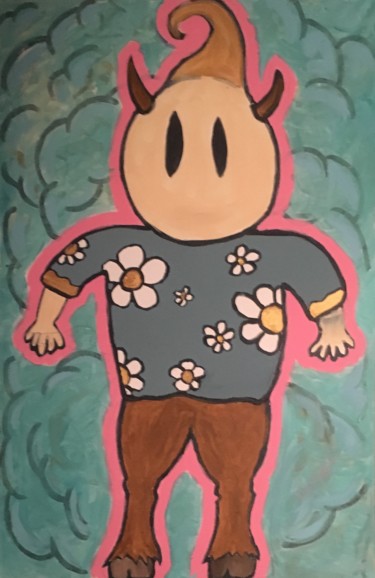 Painting titled "Baby" by Simon Turquin, Original Artwork