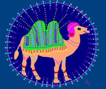 Digital Arts titled "Camel Song" by Zoe Ann Nishimuta, Original Artwork