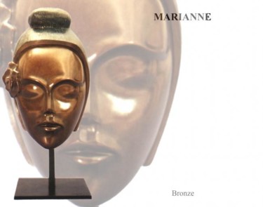 Sculpture intitulée "Marianne" par Turzo, Œuvre d'art originale, Métaux