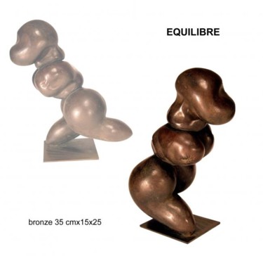 Sculpture intitulée "EQUILIBRE" par Turzo, Œuvre d'art originale, Métaux