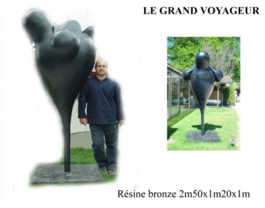 Sculpture intitulée "LE GRAND VOYAGEUR" par Turzo, Œuvre d'art originale