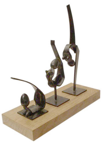 Sculpture intitulée "TRYPTIQUE" par Turzo, Œuvre d'art originale
