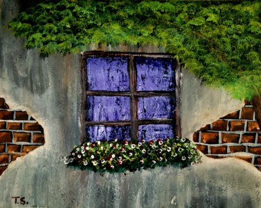 Pittura intitolato "Window" da Tushar Singhla, Opera d'arte originale, Acrilico