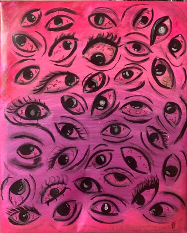 Картина под названием "Я вижу всё как есть" - Надя Тутынина, Подлинное произведение искусства, Акрил Установлен на Деревянна…