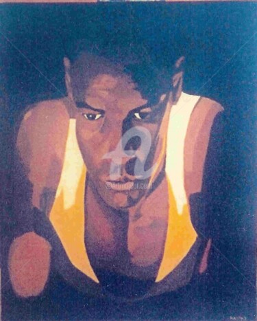 Картина под названием "DENZEL" - Thierry Vaudein, Подлинное произведение искусства