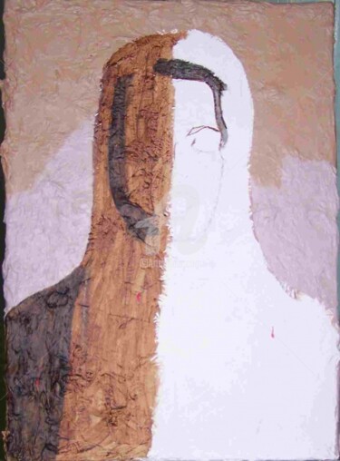 Peinture intitulée "Africaine'la" par Thierry Vaudein, Œuvre d'art originale
