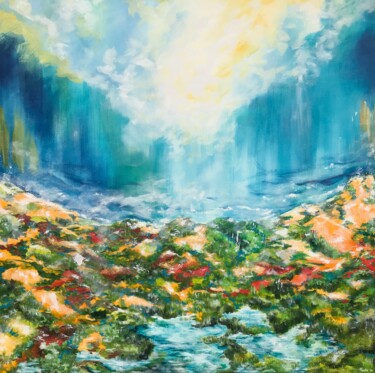 Painting titled "Paradise" by Tvesha Singh, Original Artwork, Acrylic