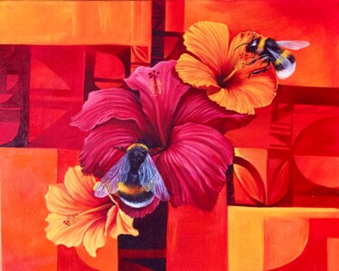 Painting titled "The Fragrance of Lo…" by Chuka Ibe, Original Artwork, Oil