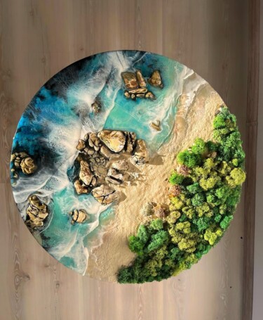 제목이 ""Australian beach""인 미술작품 Twins Art Albina&Oxana로, 원작, 수지