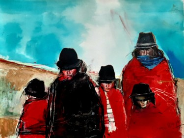 Painting titled "2/serie Ecuador" by Sergio Rivera Martinez, Original Artwork, Acrylic