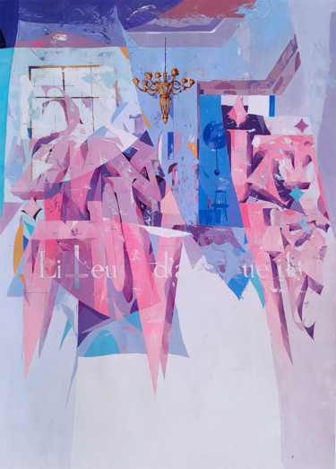 "Lieu d'accueil" Peinture intitulée ""Lieu d'accueil"" par Maxim Haverts, Œuvre d'art originale, Acrylique