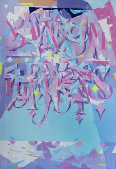 "The Book" Pittura intitolato ""The Book"" da Maxim Haverts, Opera d'arte originale, Acrilico Montato su Barella di tela