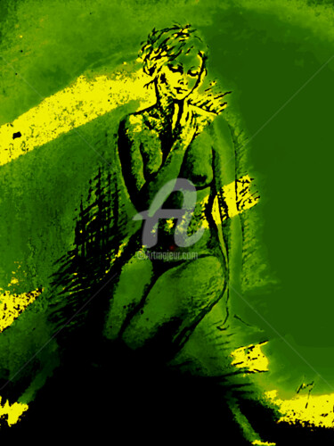Arte digitale intitolato "femme nue" da Ty80, Opera d'arte originale, Fotomontaggio