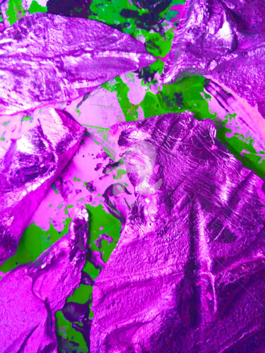 Digital Arts titled "Fushia aregenté" by Ty80, Original Artwork, Photo Montage