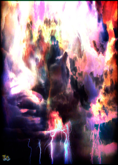 Digital Arts titled ""Ô rage qui nait da…" by Tyfhaan Yk, Original Artwork, Digital Painting