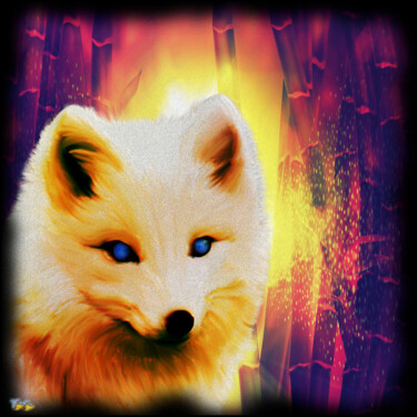 Digital Arts titled "Inari's Messenger -…" by Tyfhaan Yk, Original Artwork, Digital Painting