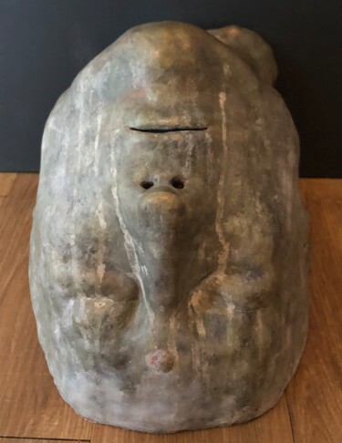 Sculpture titled "Buddha" by Tyo, Original Artwork, Clay