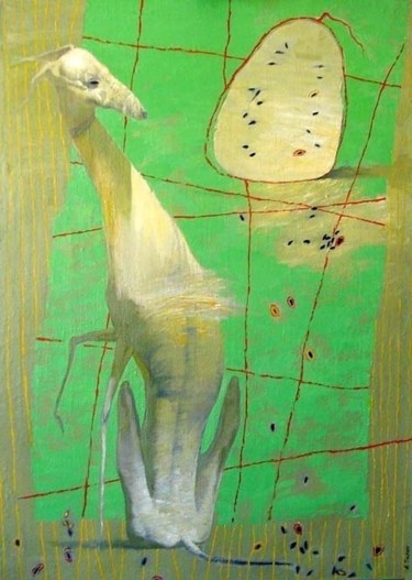 Картина под названием "Красный арбуз" - Александр Тюрин, Подлинное произведение искусства, Другой