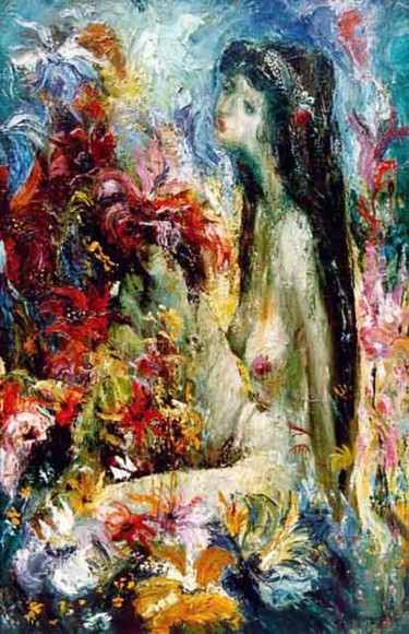 Картина под названием "Эдема" - Александр Тюрин, Подлинное произведение искусства, Другой