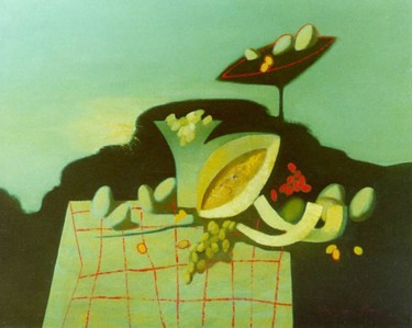 Картина под названием "Натюрморт № 4." - Александр Тюрин, Подлинное произведение искусства, Другой