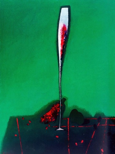 Картина под названием "Вечерний бокалл." - Александр Тюрин, Подлинное произведение искусства, Другой