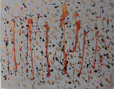 Картина под названием "Grey in tense" - Tzina Tsaou, Подлинное произведение искусства, Акрил