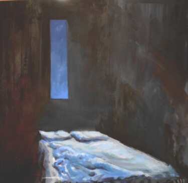 Peinture intitulée ""νυχτερινό ΙΙ", "no…" par Tzoumart, Œuvre d'art originale, Pigments