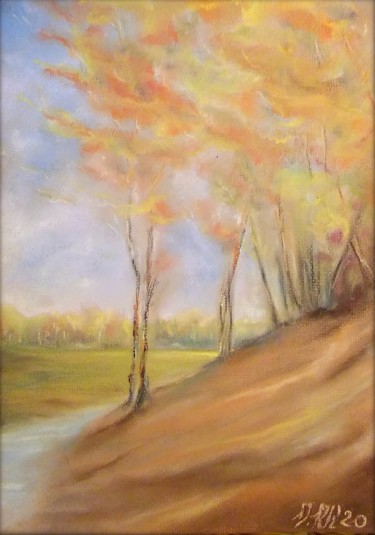 Картина под названием "Early autumn" - Valentina Khudyakova, Подлинное произведение искусства, Пастель