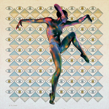 Digital Arts titled "METROPOLIS DANCER" by Udo P. Linke, Original Artwork, Ink