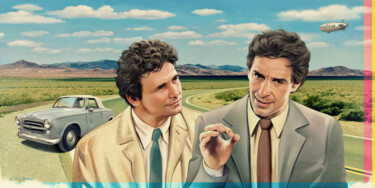 Digital Arts titled "PETER FALK AND JOHN…" by Udo P. Linke, Original Artwork, Oil