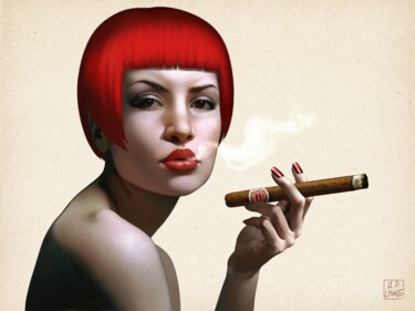 "Finest Cuban" başlıklı Dijital Sanat Udo P. Linke tarafından, Orijinal sanat, Petrol