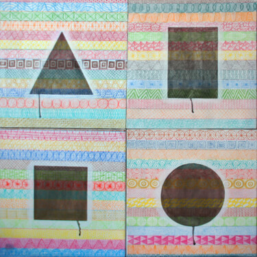 "Patterns & Shapes" başlıklı Tablo Ufuk Uyanik tarafından, Orijinal sanat, Mürekkep