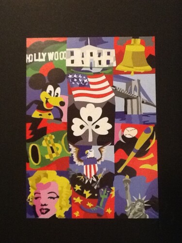印花与版画 标题为“American Dream” 由Ugo Nespolo, 原创艺术品, 丝网印刷