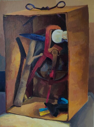 Painting titled "BoxProject" by Uğur Ergül, Original Artwork, Acrylic