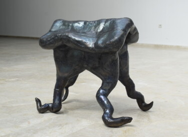 Sculpture titled "Gecekondu" by Uğur Ömer Pekince, Original Artwork, Metals