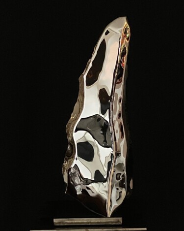 Скульптура под названием "Monolithe 32" - Ujy Artiste Auteur, Подлинное произведение искусства, Металлы